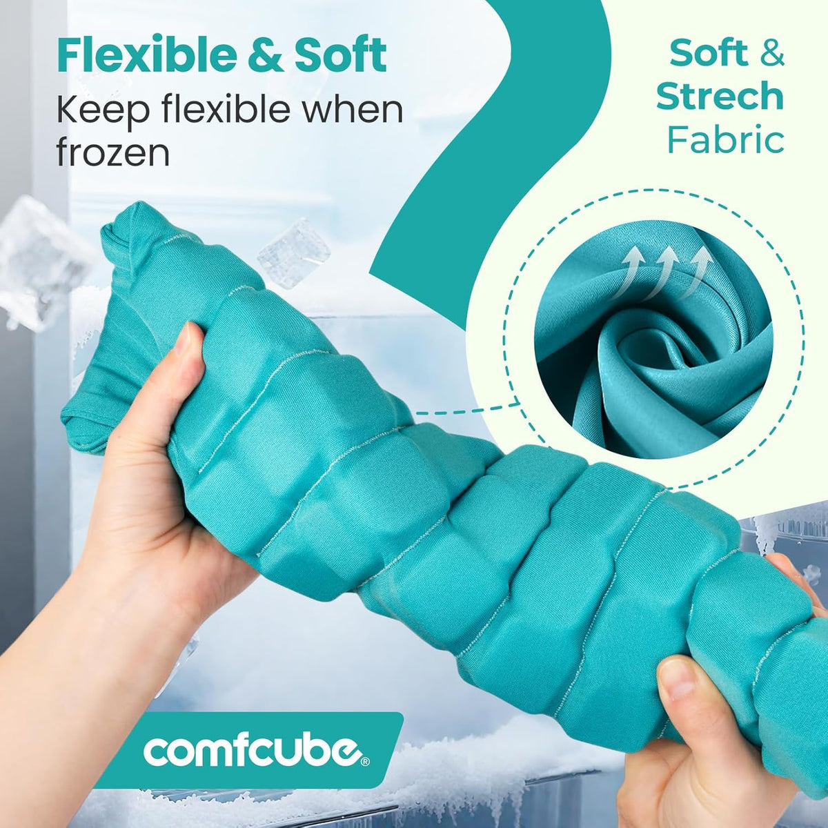 Neck Ice Pack Wrap for Cervical Pain, 2 Hours Long Lasting Cold