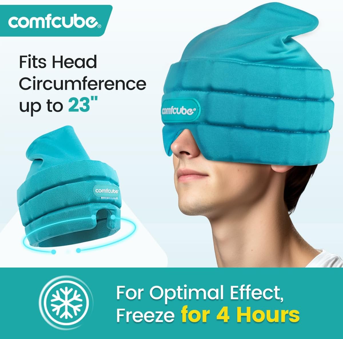Neck Ice Pack Wrap for Cervical Pain, 2 Hours Long Lasting Cold
