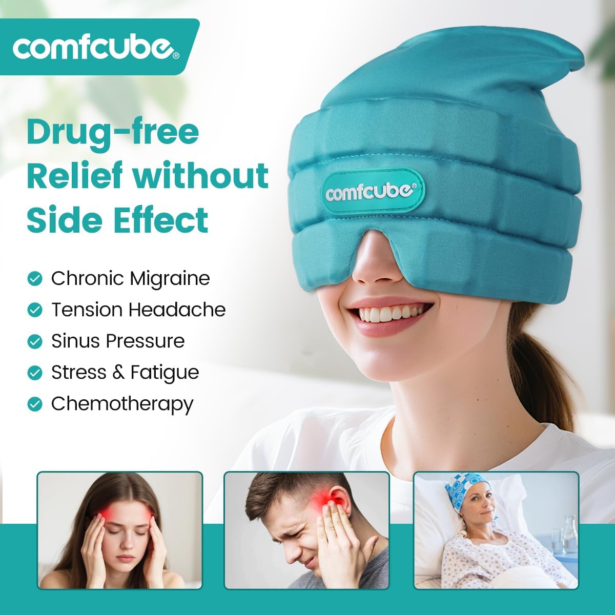 Neck Ice Pack Wrap for Cervical Pain, 2 Hours Long Lasting Cold