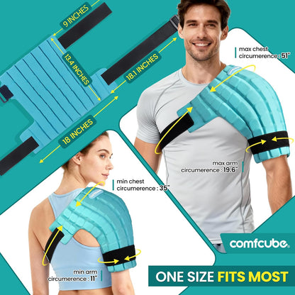 Neck Ice Pack Wrap for Cervical Pain, 2 Hours Long Lasting Cold
