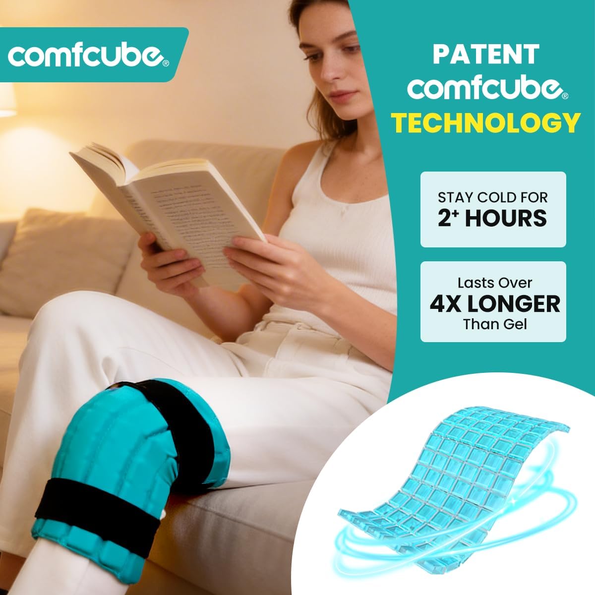 Neck Ice Pack Wrap for Cervical Pain, 2 Hours Long Lasting Cold