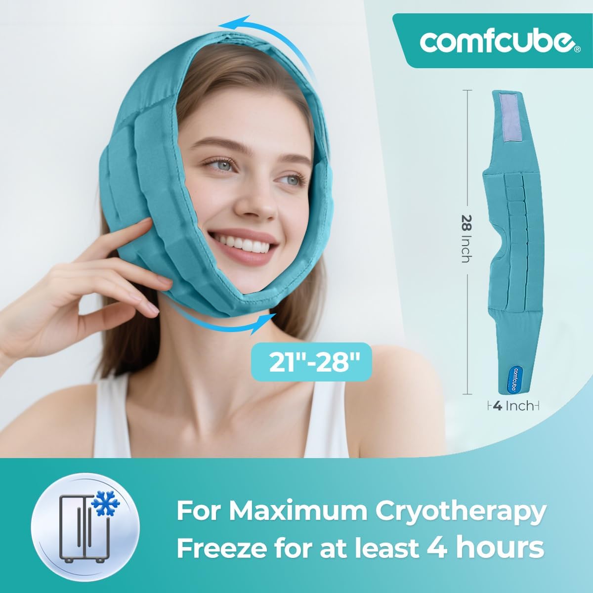 Neck Ice Pack Wrap for Cervical Pain, 2 Hours Long Lasting Cold