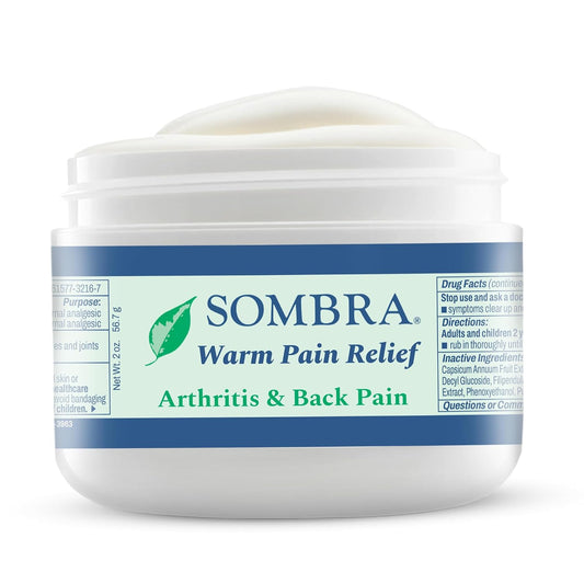 Sombra Warm Pain Relief 8 oz Jar for Arthritis, Back Pain & Pre-Exercise