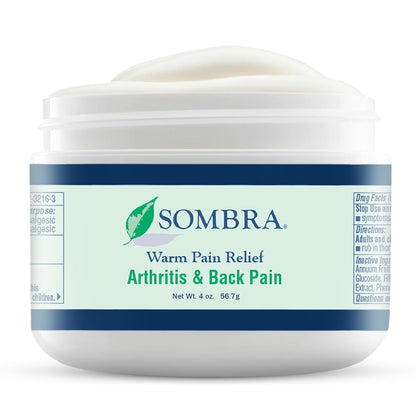 Sombra Warm Pain Relief 8 oz Jar for Arthritis, Back Pain & Pre-Exercise