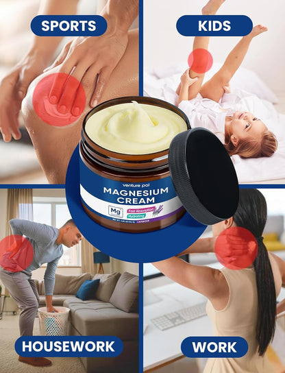 Topical Magnesium Cream, Highly Concentrated Magnesium Lotion