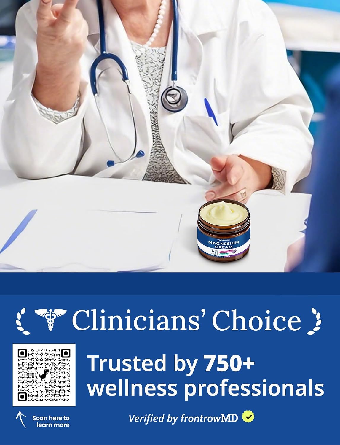 Topical Magnesium Cream, Highly Concentrated Magnesium Lotion