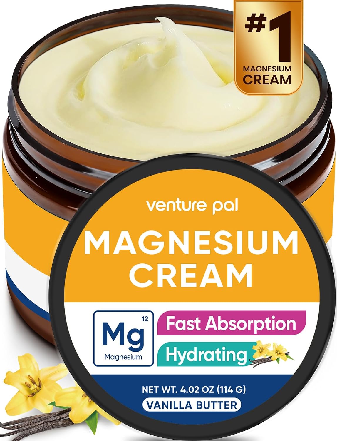 Topical Magnesium Cream, Highly Concentrated Magnesium Lotion