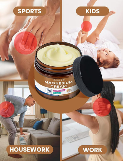Topical Magnesium Cream, Highly Concentrated Magnesium Lotion