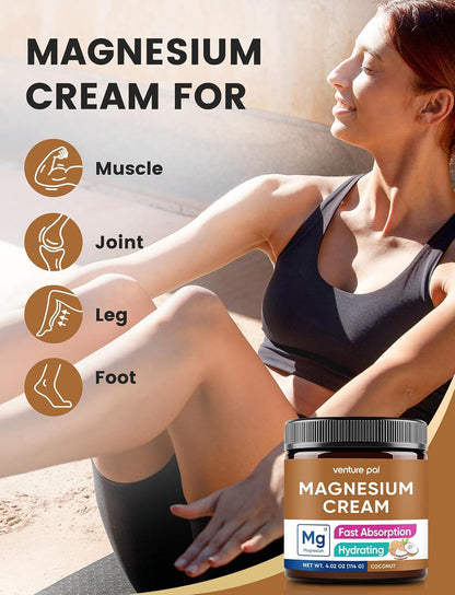Topical Magnesium Cream, Highly Concentrated Magnesium Lotion