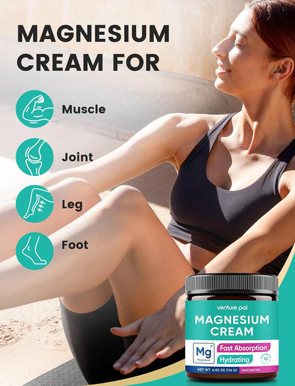 Topical Magnesium Cream, Highly Concentrated Magnesium Lotion