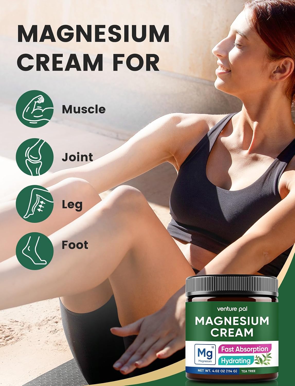 Topical Magnesium Cream, Highly Concentrated Magnesium Lotion
