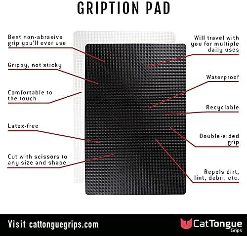 Non-Adhesive Anti-Slip Mat - Multi-Purpose Non-Slip Pad for Countertops, Desks, Tables & Workspaces - Ideal Desk Mat, Drawer Liner, Laptop Pad & More (Clear, 8” x 12”)