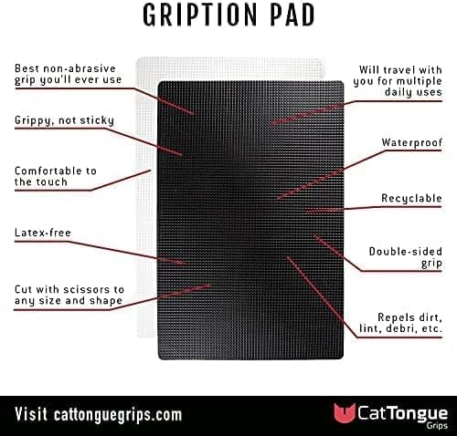 Non-Adhesive Anti-Slip Mat - Multi-Purpose Non-Slip Pad for Countertops, Desks, Tables & Workspaces - Ideal Desk Mat, Drawer Liner, Laptop Pad & More (Clear, 8” x 12”)