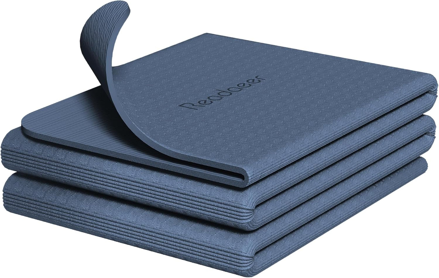 Foldable Yoga Mat for Travel Folding Yoga Mat 6mm Thick with Carrying Bag, Non-Slip TPE Exercise Pilates Mat for 72" L x 24" W x 0.24 Inch | TPE Exercise Mat With Carrying Bag for Home Workout, Yoga, Pilates, Stretching