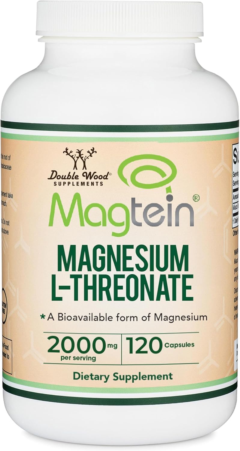 Magnesium L-Threonate, Cognitive + Sleep Support, 2000mg, 120 Capsules