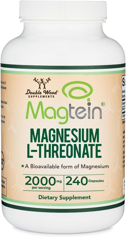 Magnesium L-Threonate, Cognitive + Sleep Support, 2000mg, 120 Capsules