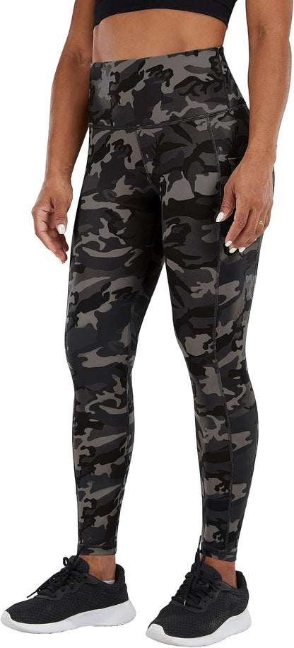 2 Pack High Waist Yoga Pants with Pockets, Tummy Control Workout Running Yoga Leggings for Women