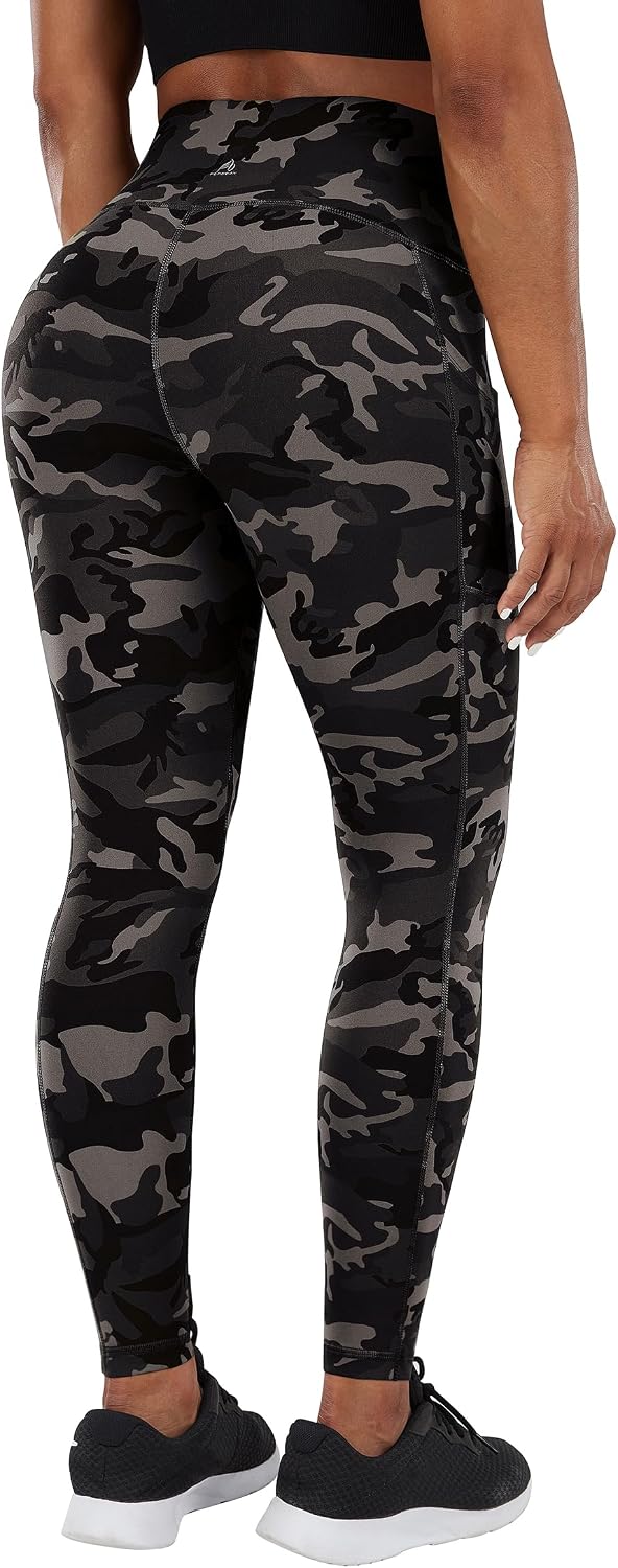 2 Pack High Waist Yoga Pants with Pockets, Tummy Control Workout Running Yoga Leggings for Women