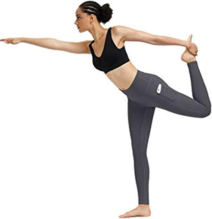 2 Pack High Waist Yoga Pants with Pockets, Tummy Control Workout Running Yoga Leggings for Women