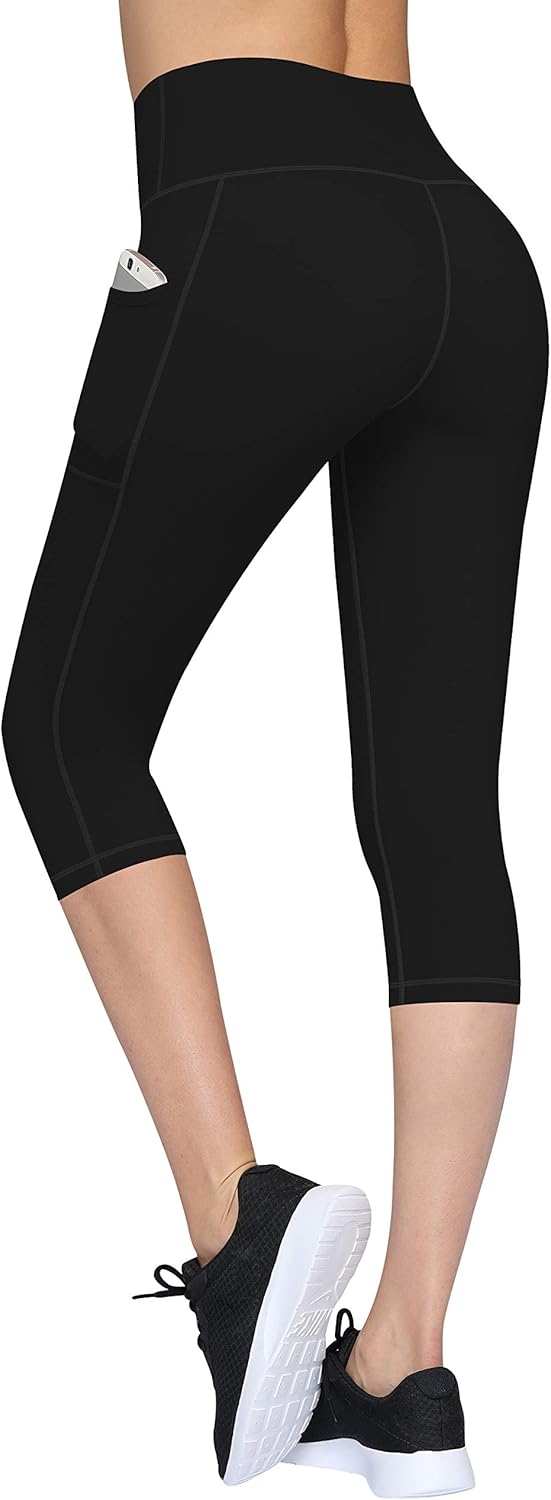 2 Pack High Waist Yoga Pants with Pockets, Tummy Control Workout Running Yoga Leggings for Women