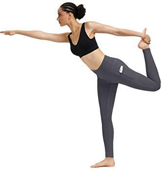 2 Pack High Waist Yoga Pants with Pockets, Tummy Control Workout Running Yoga Leggings for Women
