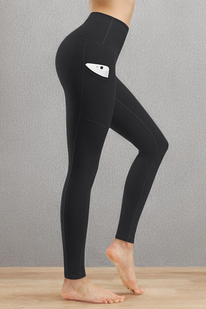 2 Pack High Waist Yoga Pants with Pockets, Tummy Control Workout Running Yoga Leggings for Women