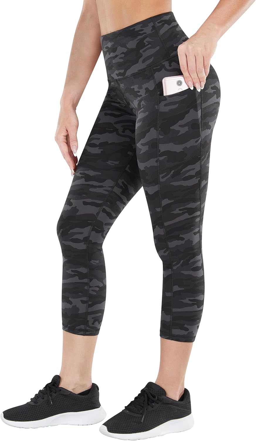 2 Pack High Waist Yoga Pants with Pockets, Tummy Control Workout Running Yoga Leggings for Women