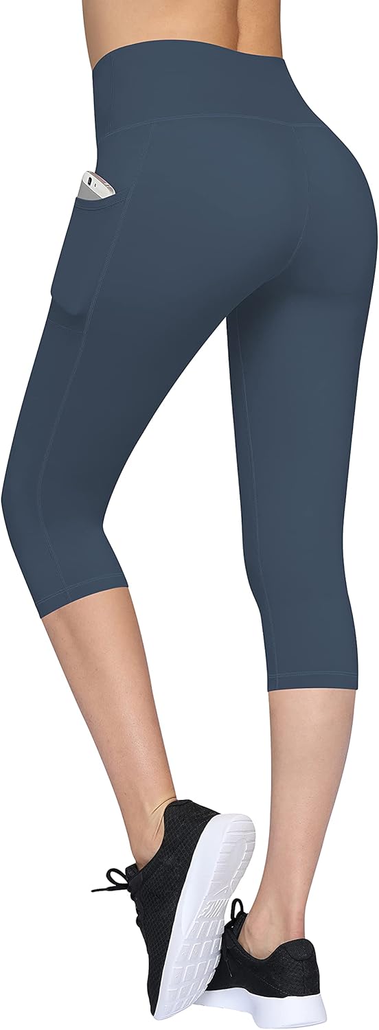 2 Pack High Waist Yoga Pants with Pockets, Tummy Control Workout Running Yoga Leggings for Women