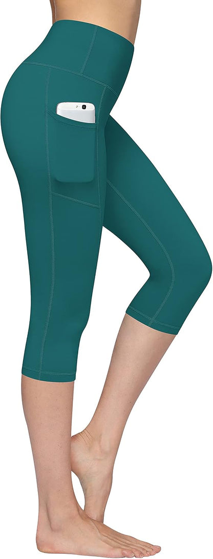 2 Pack High Waist Yoga Pants with Pockets, Tummy Control Workout Running Yoga Leggings for Women