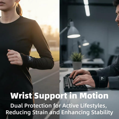 2-Pack Universal Wrist Braces - Support for Left & Right Hand | Versatile, adjustable wrist support for sports & daily active wear. Relieves carpal tunnel pain without limiting mobility