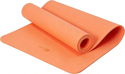 72" x 24" TPE Yoga Mat Non Slip, 1/4 Inch (6mm) Exercise Mat for Home Workout, Gym, Yoga, Pilates & Stretching with Carrying Strap, Oat White