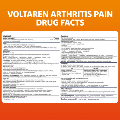 Arthritis Pain Gel, Diclofenac Pain Relief Cream, 50 g Tube