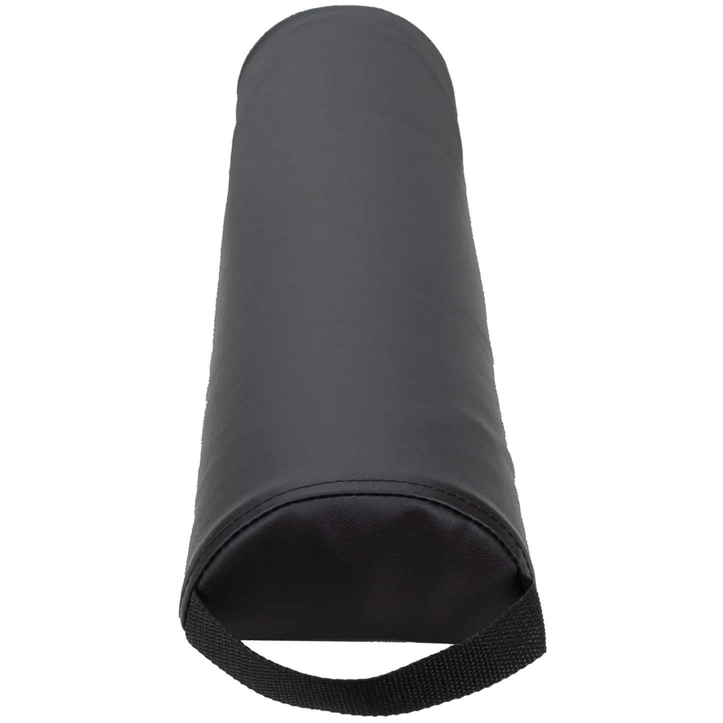 ForPro Full Round Bolster Pillow, Black, Oil and Stain-Resistant, for Massage and Yoga, 6” R x 26” L