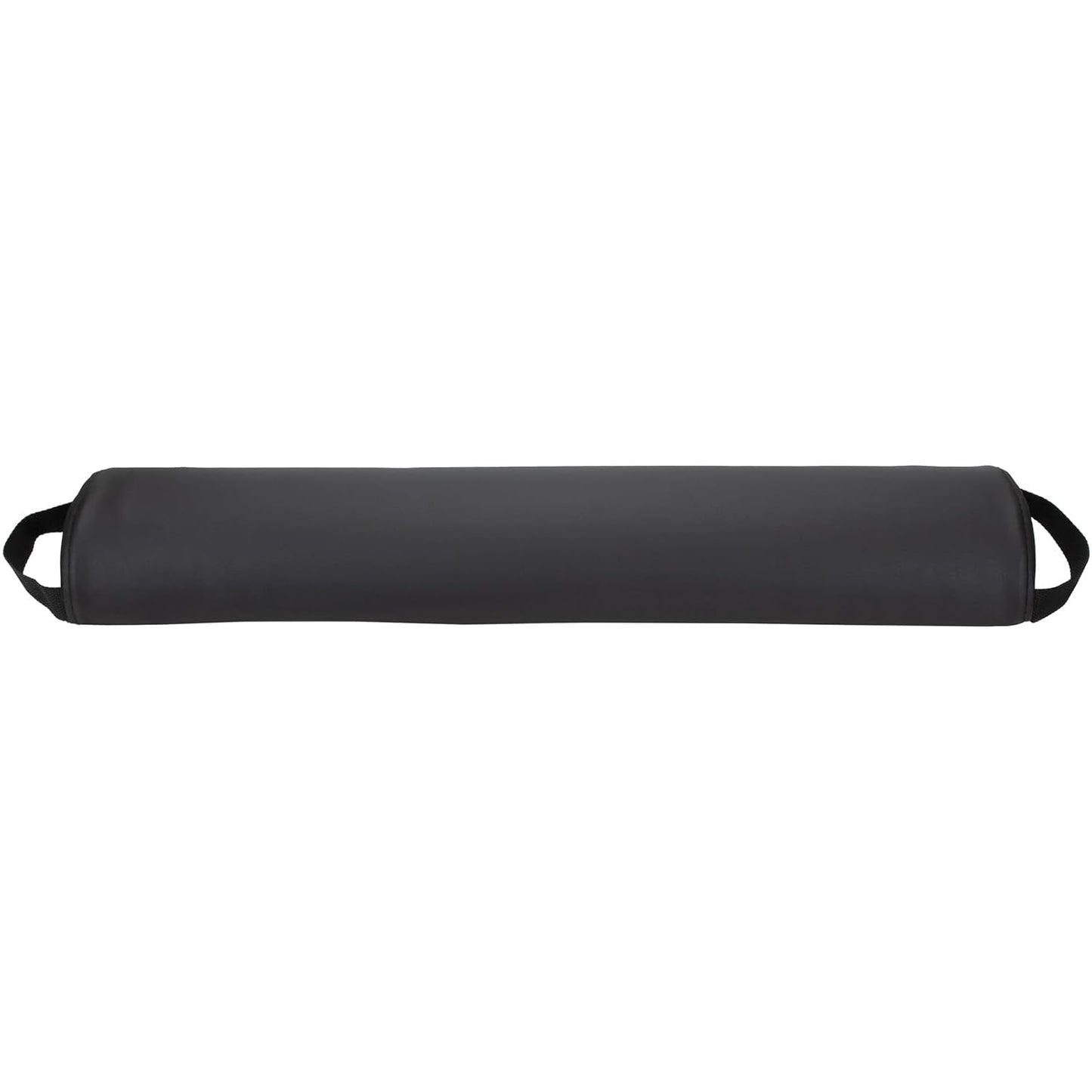 ForPro Full Round Bolster Pillow, Black, Oil and Stain-Resistant, for Massage and Yoga, 6” R x 26” L