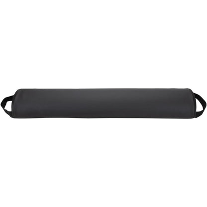 ForPro Full Round Bolster Pillow, Black, Oil and Stain-Resistant, for Massage and Yoga, 6” R x 26” L