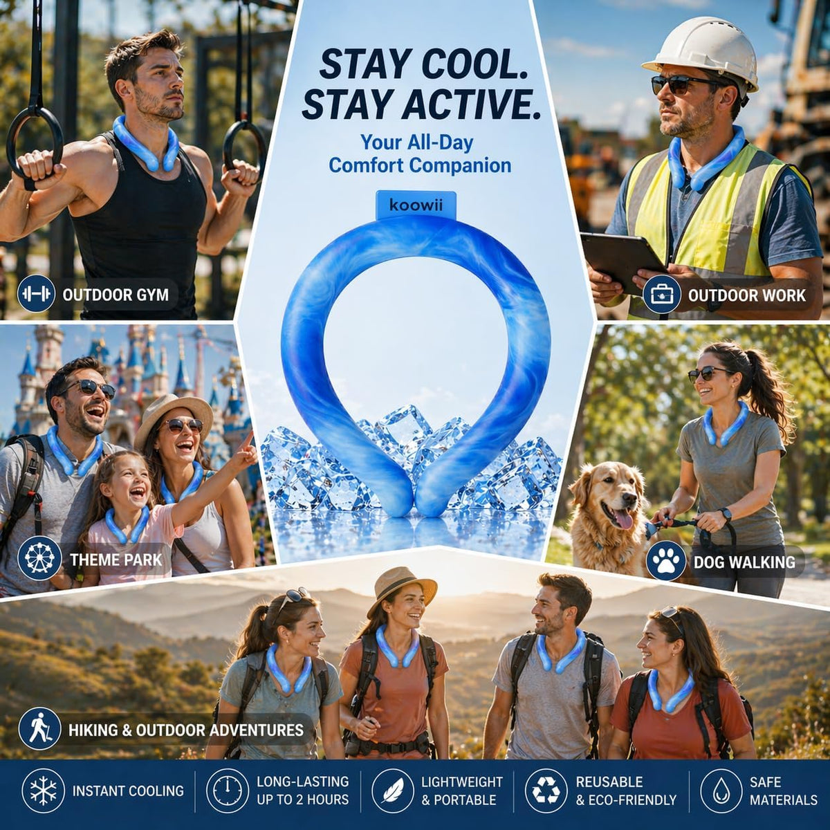 Neck Cooling Tube, Reusable Cooling Neck Ring