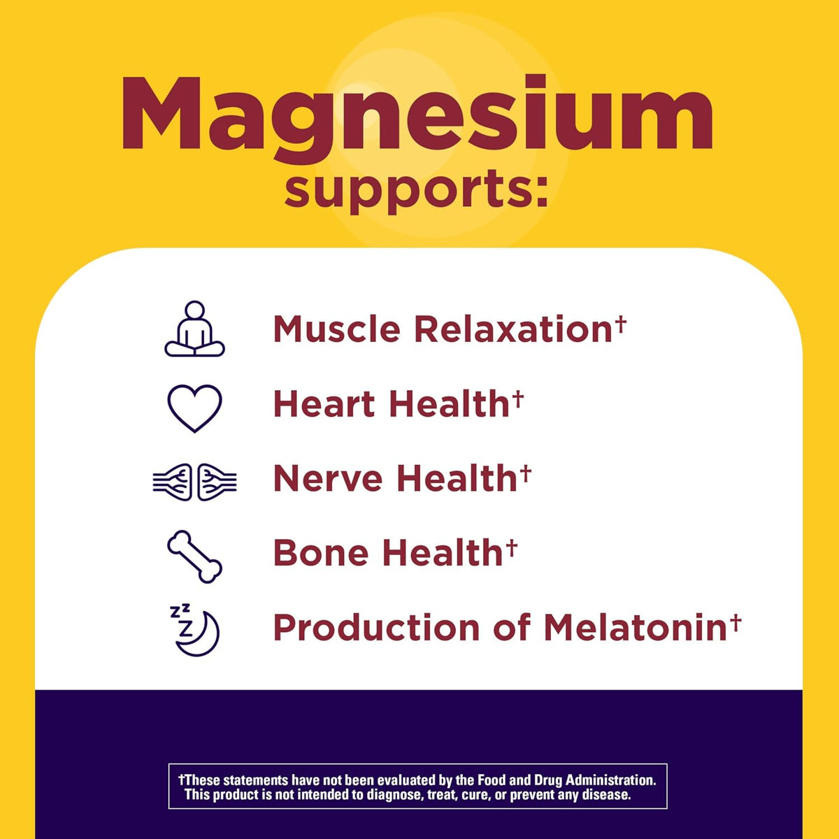 Nature Made Magnesium + Ashwagandha Capsules, 60 Capsules