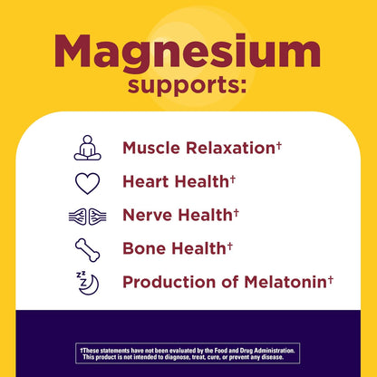 Nature Made Magnesium + Ashwagandha Capsules, 60 Capsules