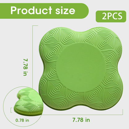 2 Pack Yoga Knee Pads Mat Set - Extra Thick Foam Kneeling Pad Cushion for Knees, Elbows, Wrists, Head - Yoga Essentials for Women Men, Non-Slip Pilates, Meditation, Floor Workouts