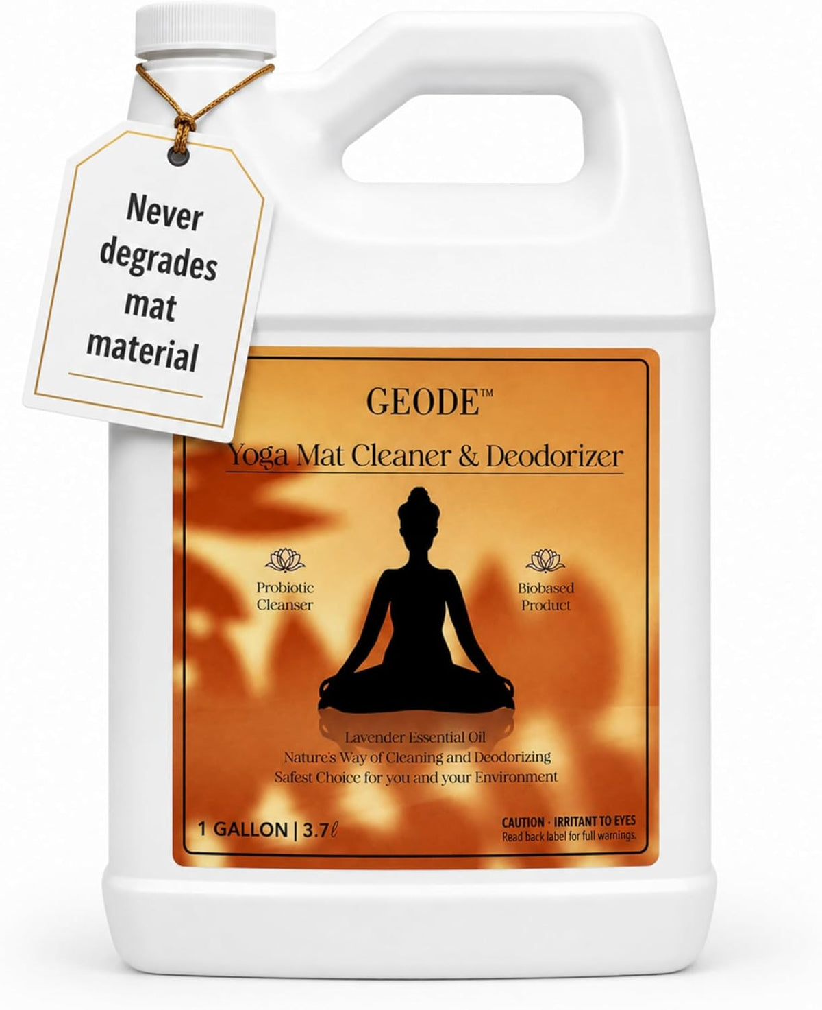 Yoga Mat Cleaner & Deodorizer Spray – Lavender Essential Oil Formula for Yoga Mats, Pilates Reformers & Gym Equipment – Natural No-Residue Workout Mat Cleaner, Non-Toxic Daily Cleaning Spray (32 oz)