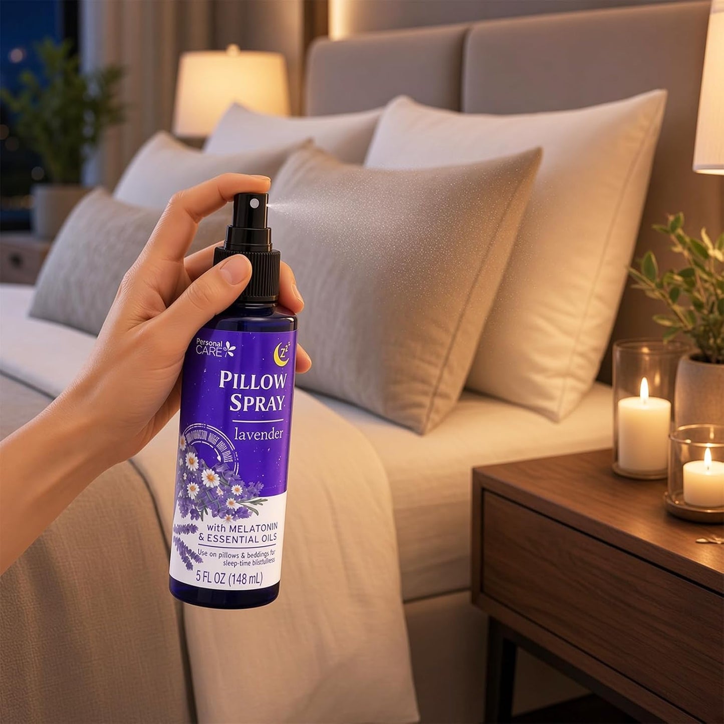 Lavender Pillow Spray for Aromatherapy- Bundle with 2 Lavender Pillow Spray Bottles with Essential Oils Plus Eye Mask | Essential Oil Sleep Time Bedding Mists