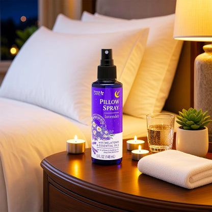 Lavender Pillow Spray for Aromatherapy- Bundle with 2 Lavender Pillow Spray Bottles with Essential Oils Plus Eye Mask | Essential Oil Sleep Time Bedding Mists