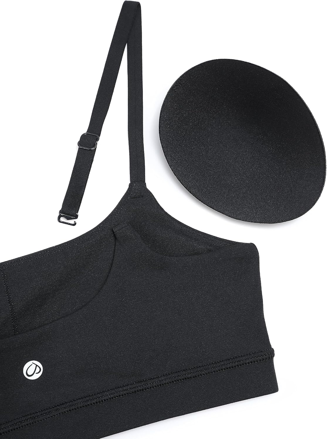 Butterluxe Scoop Neck Sports Bras | Light Support, Removable Pads, Yoga, Extremely Soft, U Back, Adjustable Spaghetti Straps, for Women