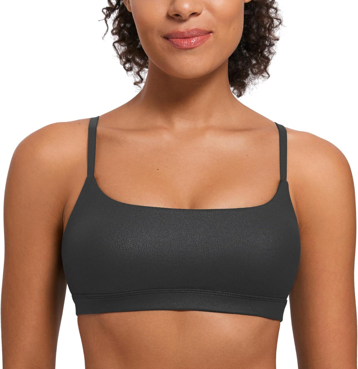 Butterluxe Scoop Neck Sports Bras | Light Support, Removable Pads, Yoga, Extremely Soft, U Back, Adjustable Spaghetti Straps, for Women