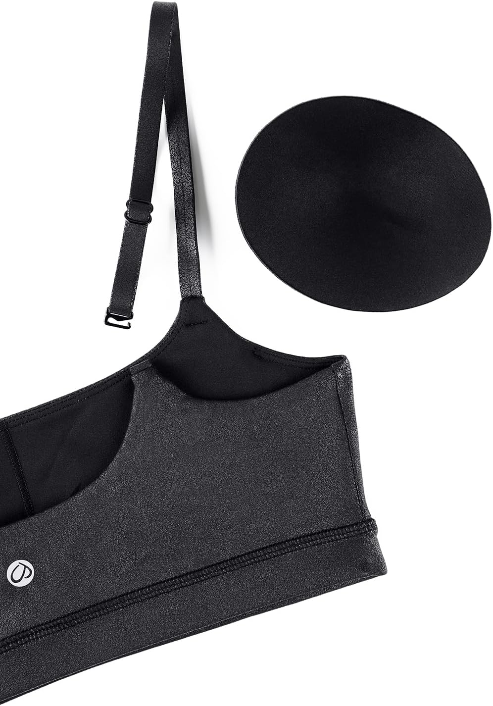 Butterluxe Scoop Neck Sports Bras | Light Support, Removable Pads, Yoga, Extremely Soft, U Back, Adjustable Spaghetti Straps, for Women