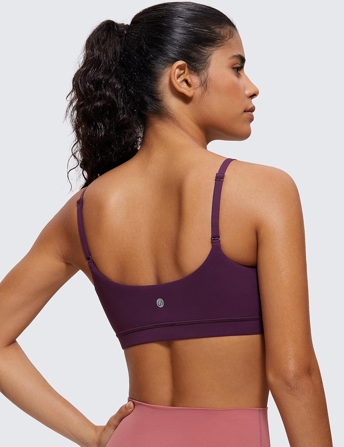 Butterluxe Scoop Neck Sports Bras | Light Support, Removable Pads, Yoga, Extremely Soft, U Back, Adjustable Spaghetti Straps, for Women
