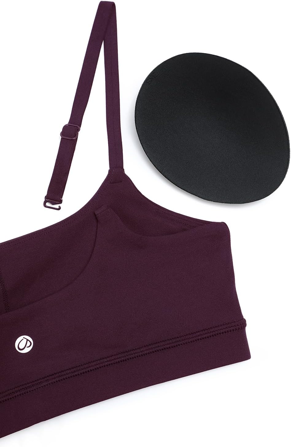 Butterluxe Scoop Neck Sports Bras | Light Support, Removable Pads, Yoga, Extremely Soft, U Back, Adjustable Spaghetti Straps, for Women