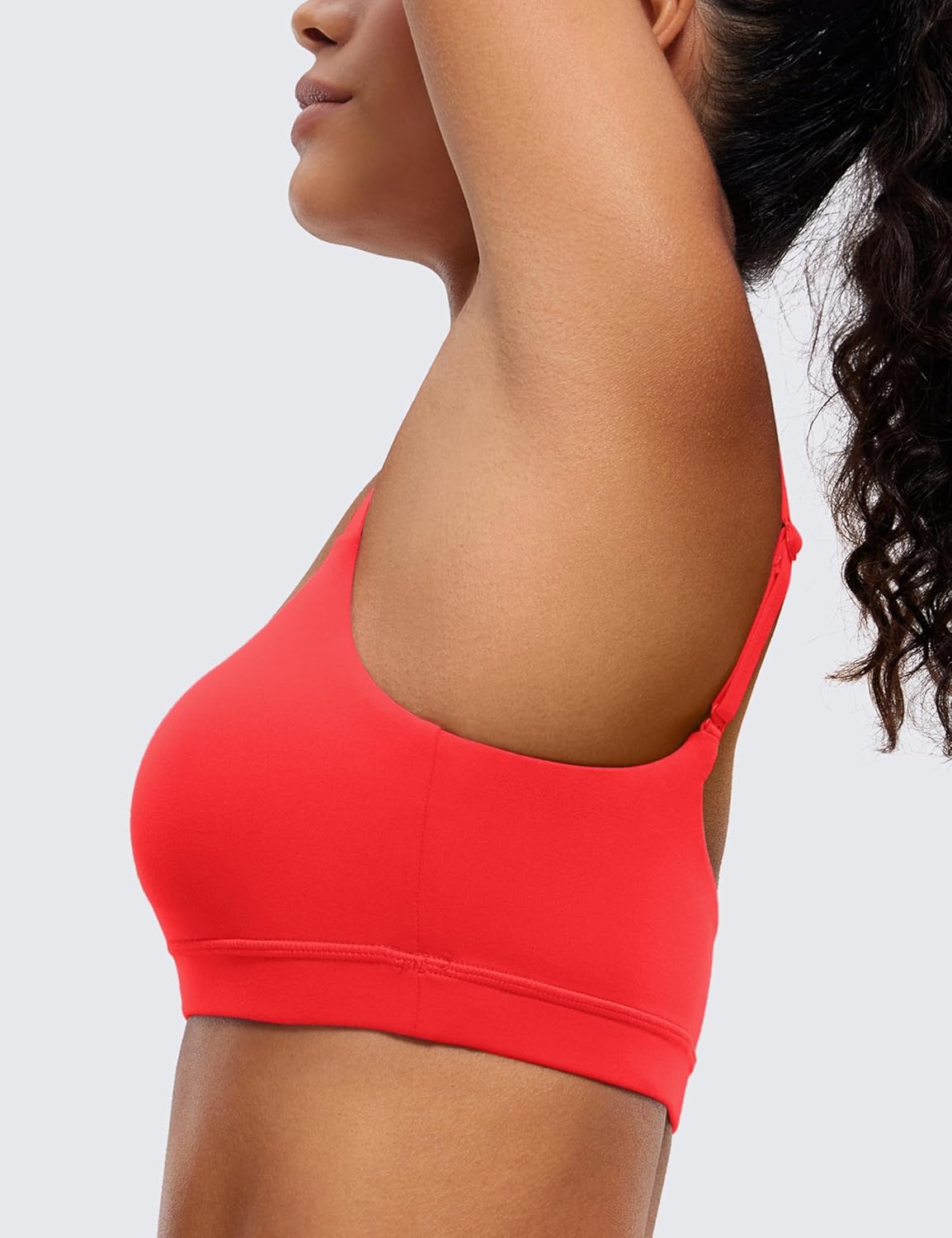 Butterluxe Scoop Neck Sports Bras | Light Support, Removable Pads, Yoga, Extremely Soft, U Back, Adjustable Spaghetti Straps, for Women