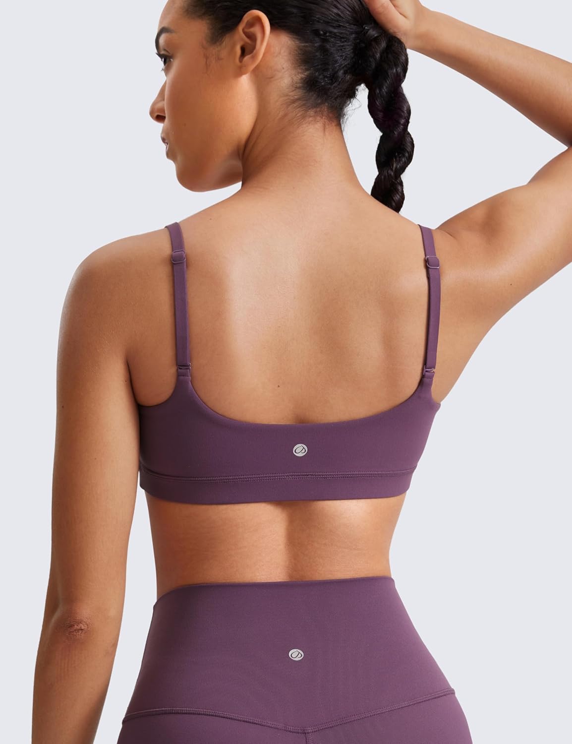 Butterluxe Scoop Neck Sports Bras | Light Support, Removable Pads, Yoga, Extremely Soft, U Back, Adjustable Spaghetti Straps, for Women