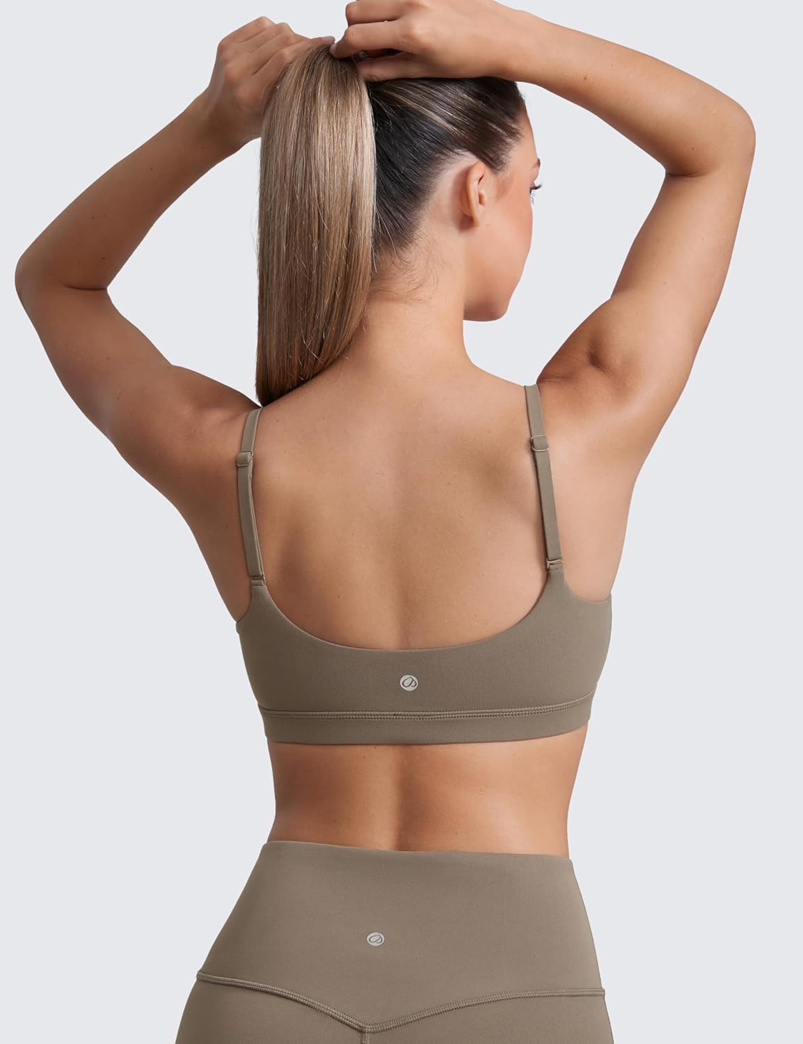 Butterluxe Scoop Neck Sports Bras | Light Support, Removable Pads, Yoga, Extremely Soft, U Back, Adjustable Spaghetti Straps, for Women